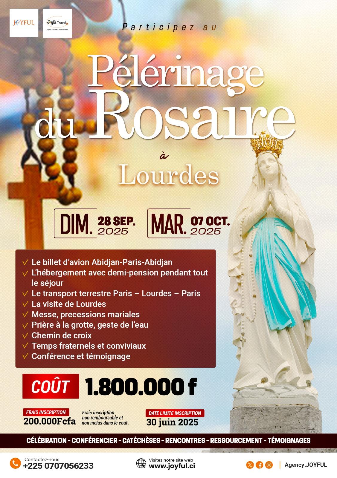 Pèlerinage du Rosaire à Lourdes